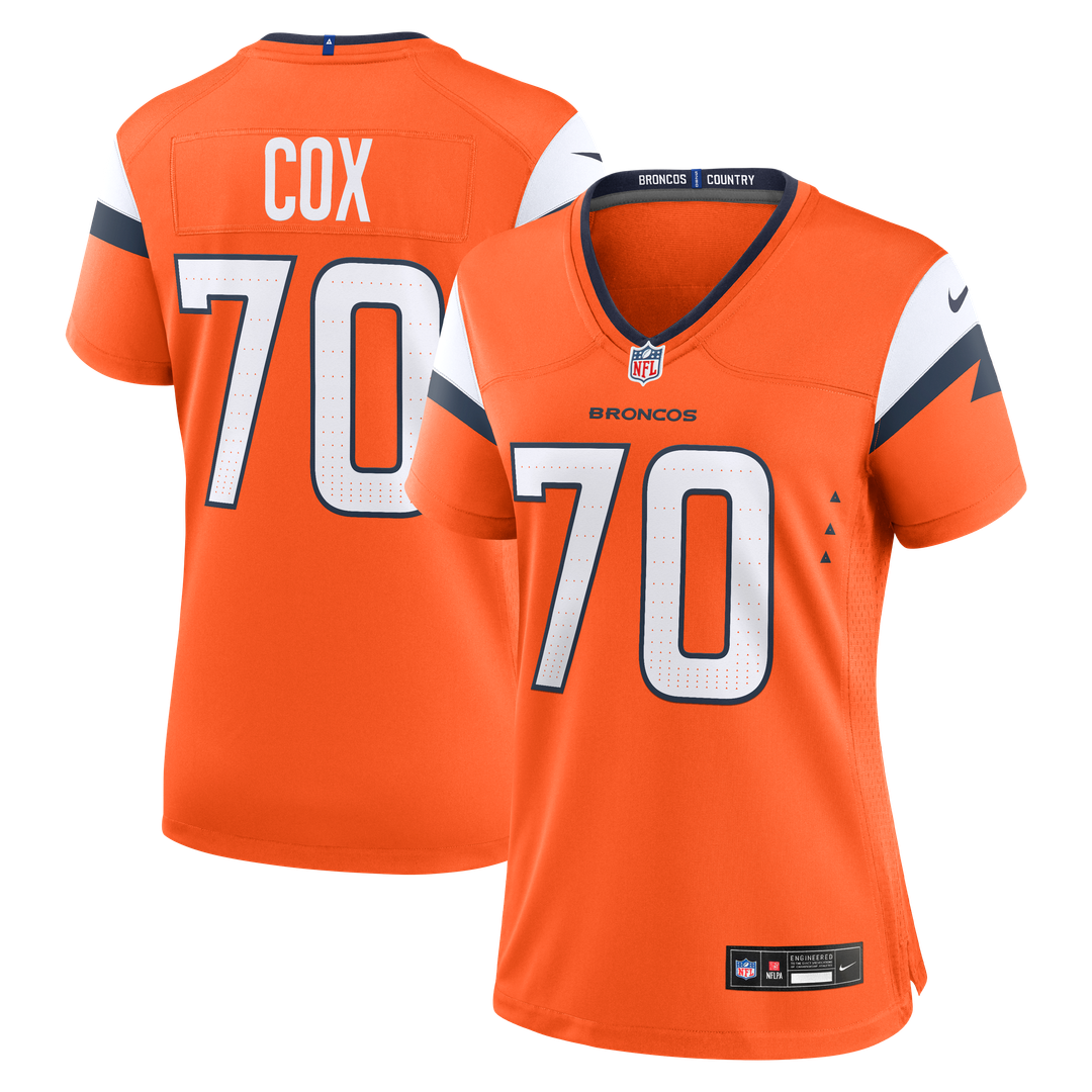 Marques Cox Denver Broncos Nike Women's Team Game Jersey - Orange