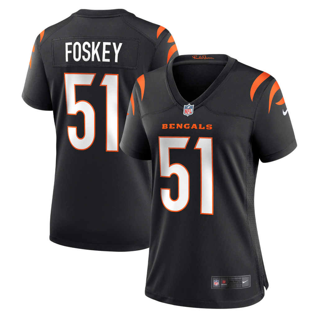 Isaiah Foskey Cincinnati Bengals Nike Women's Team Game Official Jersey -  Black