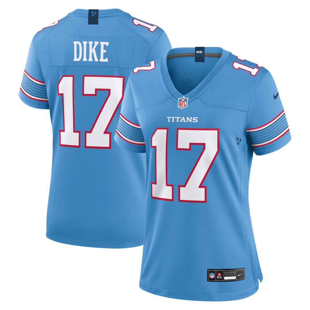 Chimere Dike Tennessee Titans Nike Women's Team Game Jersey - Light Blue