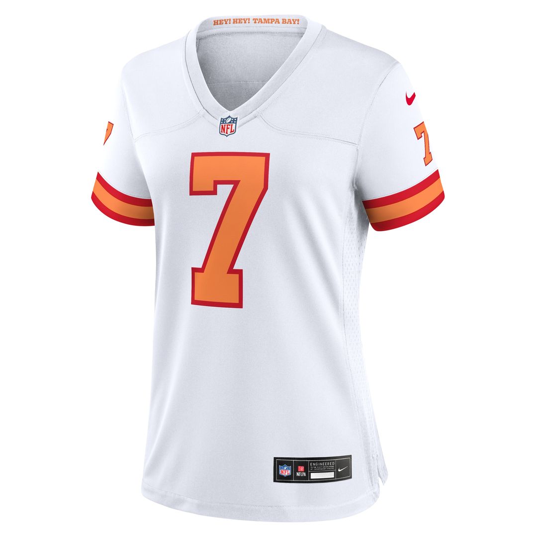 Bucky Irving '76 Tampa Bay Buccaneers Nike Women's  Game Official Jersey - White