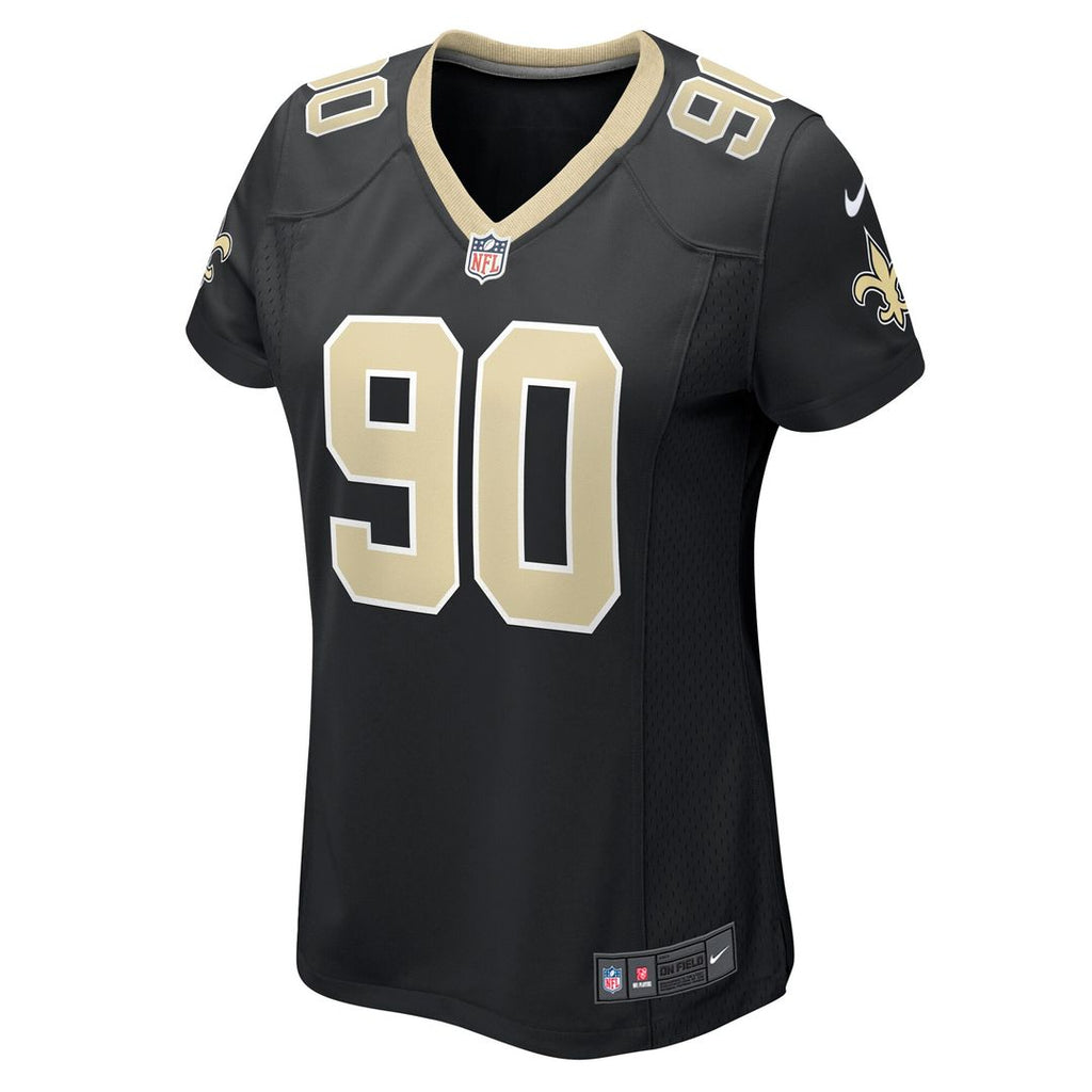 Bryan Bresee New Orleans Saints Nike Women's  Game Official Jersey -  Black