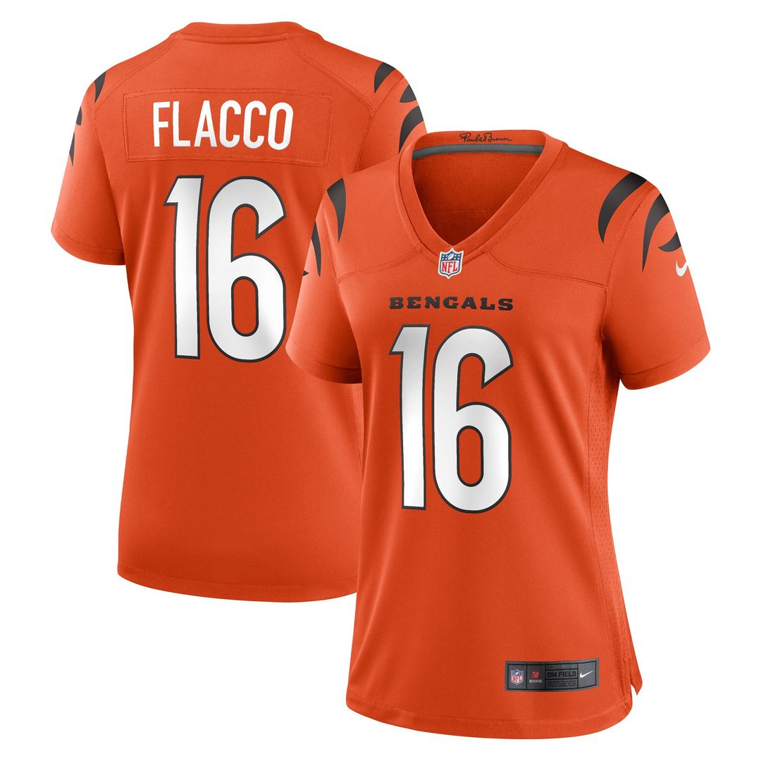 Joe Flacco Cincinnati Bengals Nike Women's Alternate Game Jersey - Orange