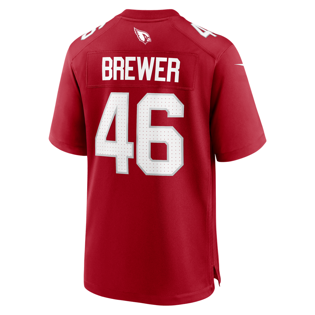 Aaron Brewer Arizona Cardinals Nike Team Game Jersey - Cardinal