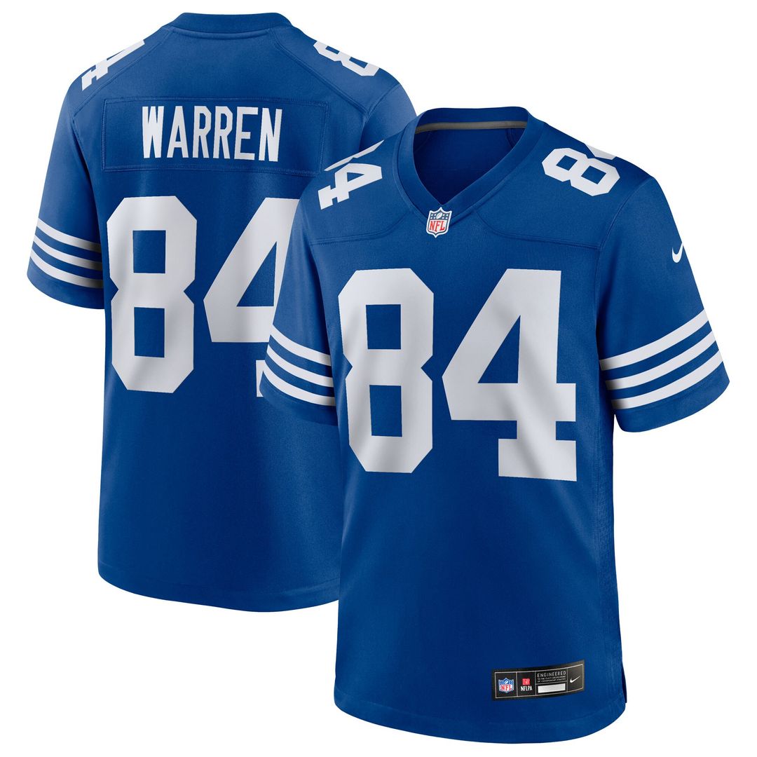 Tyler Warren Indianapolis Colts Nike Alternate Game Jersey - Royal