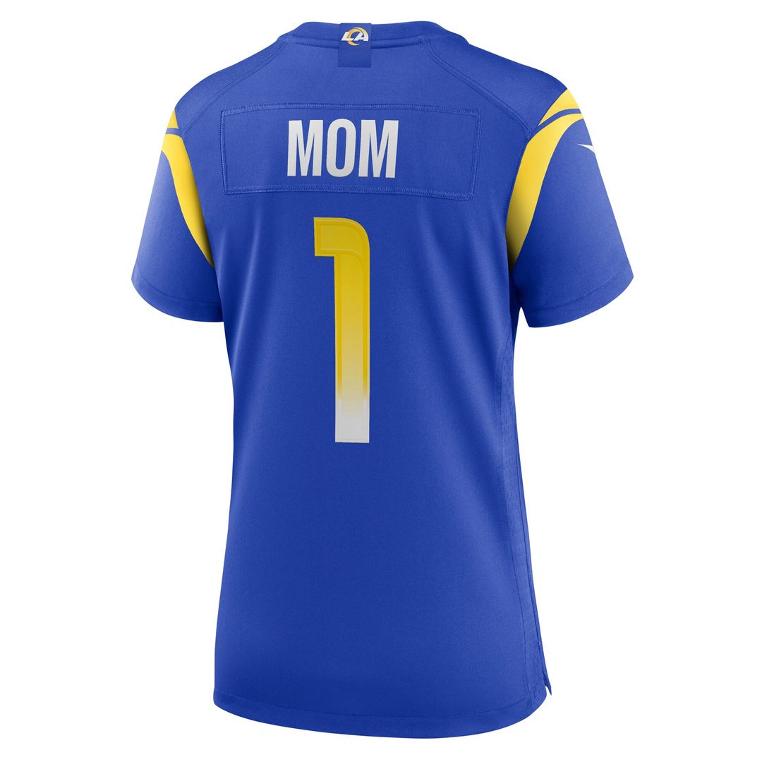 Number 1 Mom Los Angeles Rams Nike Women's Game Official Jersey - Royal