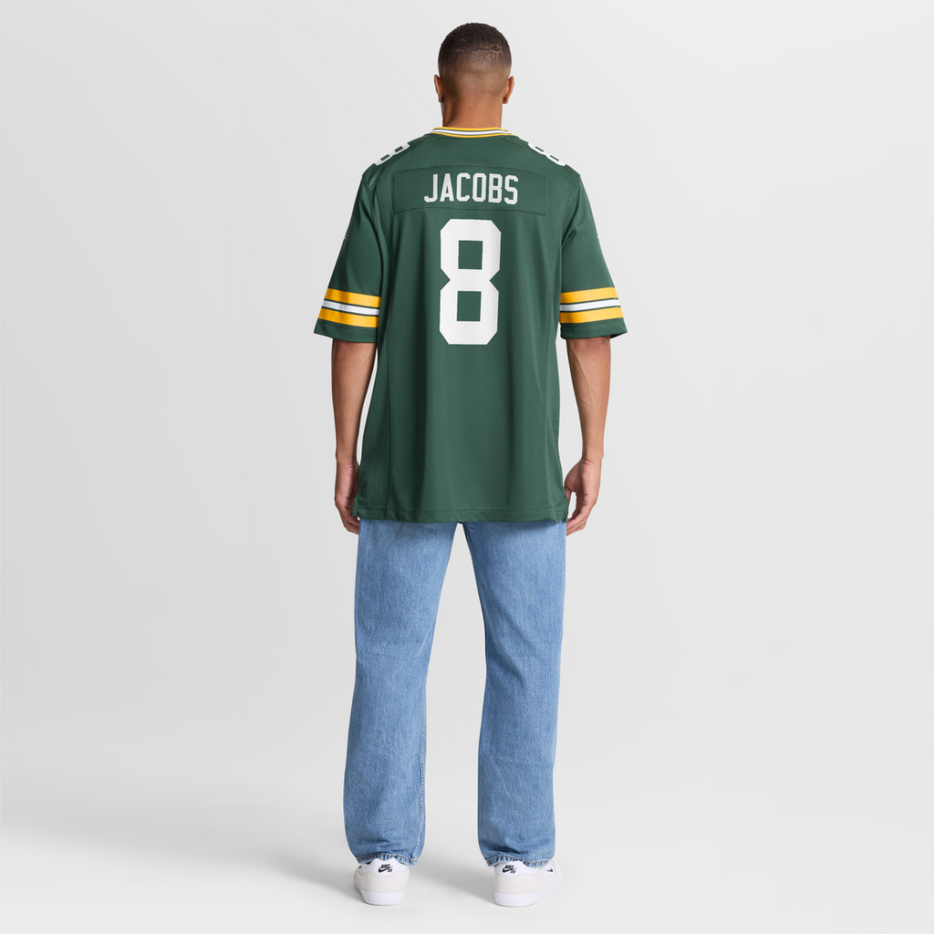 Josh Jacobs Green Bay Packers Nike Team Game Official Jersey -  Green