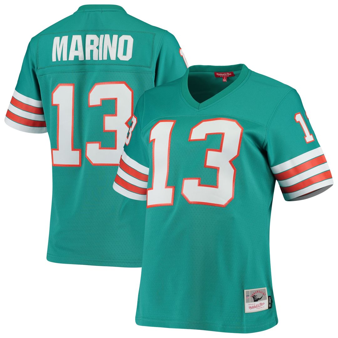 Dan Marino Miami Dolphins Mitchell & Ness Women's 1984 Legacy Replica Official Jersey - Aqua