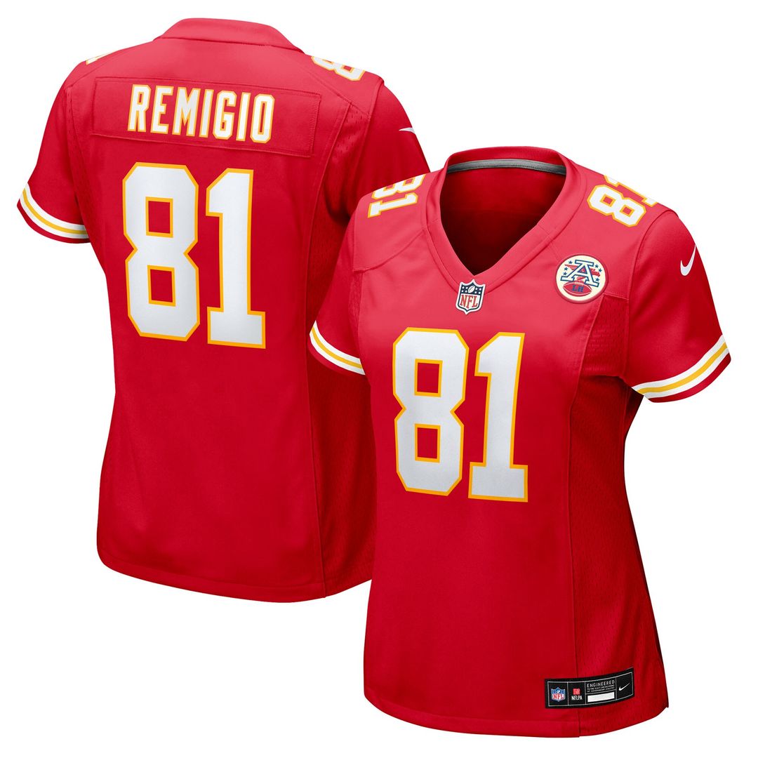 Nikko Remigio Kansas City Chiefs Nike Women's Team Game Jersey - Red