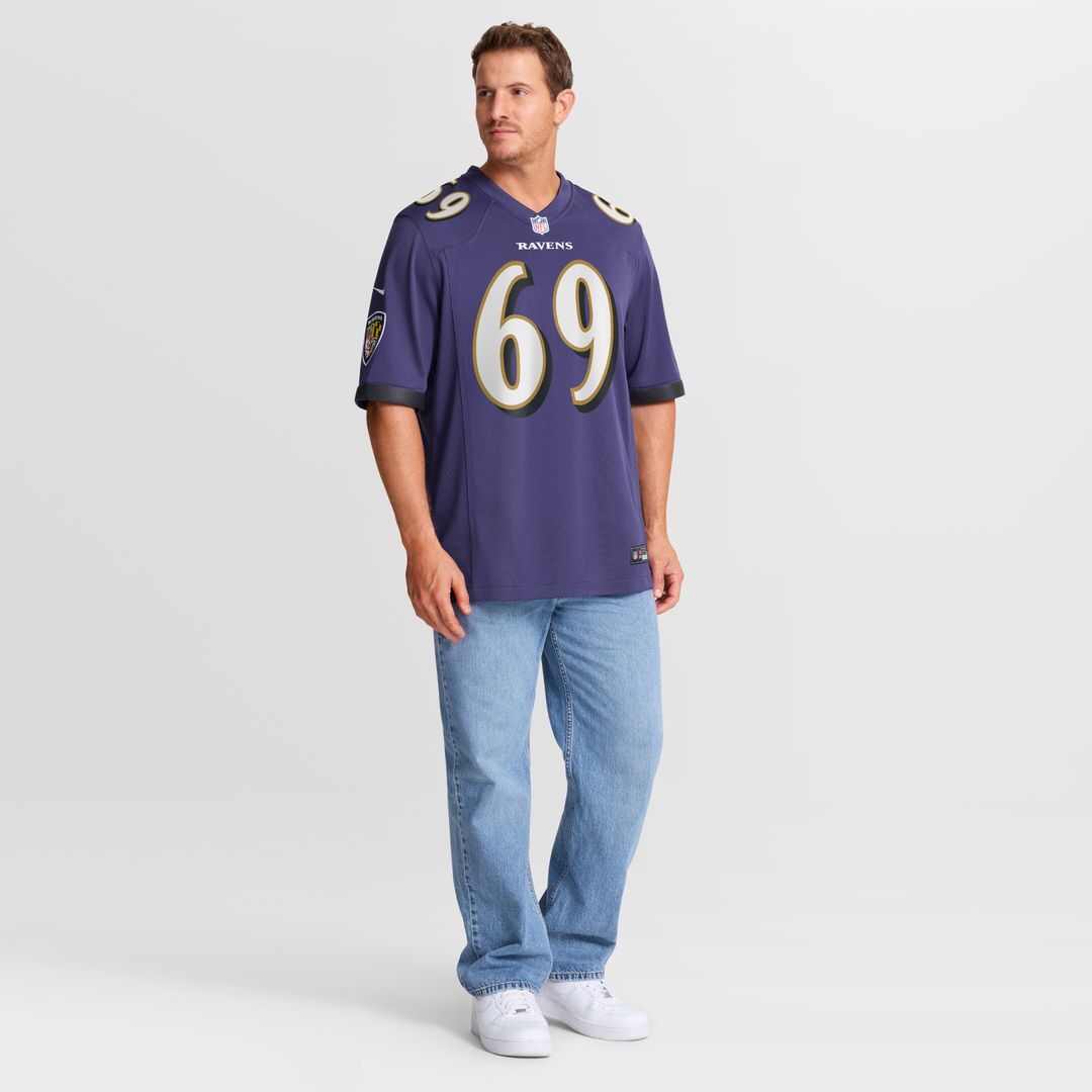 Josh Tupou Baltimore Ravens Nike Team Game Jersey - Purple