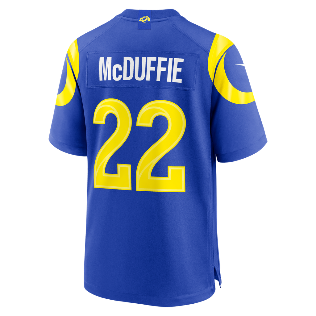 Trent McDuffie Los Angeles Rams Nike Team Game Player Official Jersey - Royal