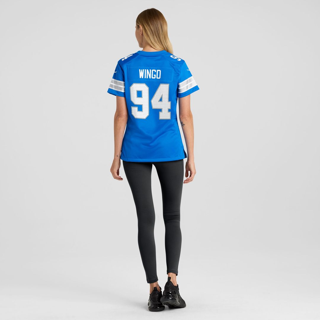 Mekhi Wingo Detroit Lions Nike Women's Team Game Jersey - Blue
