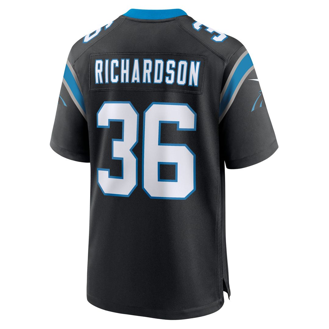Demani Richardson Carolina Panthers Nike Team Game Jersey - Black