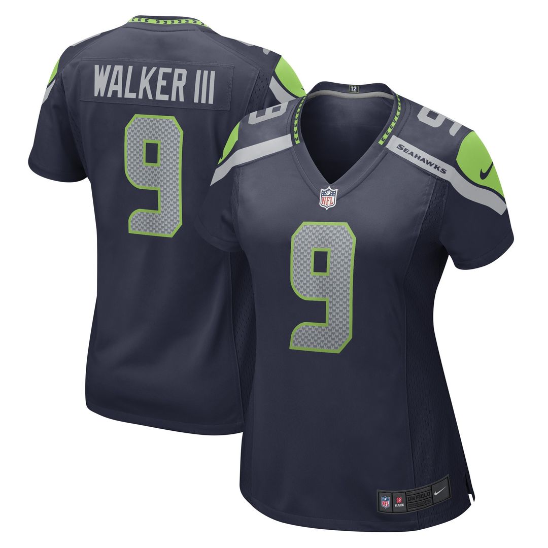 Kenneth Walker III Seattle Seahawks Nike Women's Player Official Jersey - Navy