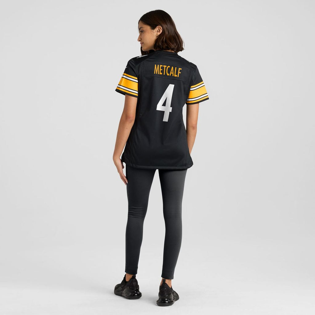 DK Metcalf Pittsburgh Steelers Nike Women's Team Game Official Jersey -  Black
