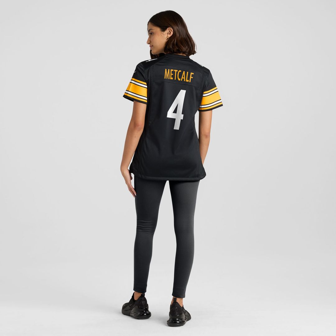 DK Metcalf Pittsburgh Steelers Nike Women's Team Game Official Jersey -  Black