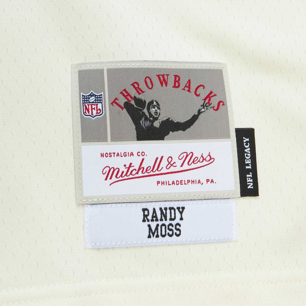 Randy Moss Minnesota Vikings Mitchell & Ness Chainstitch Legacy Official Jersey - Cream