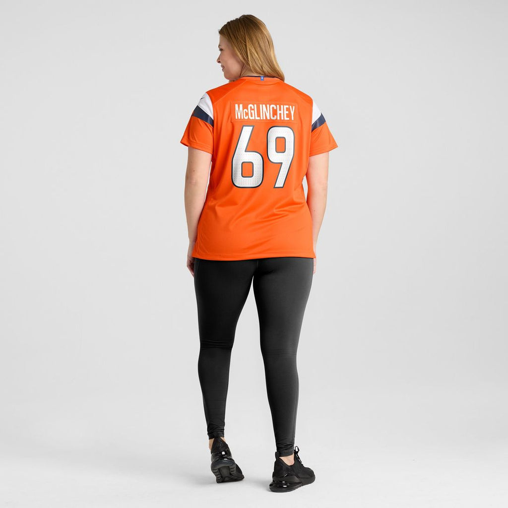 Mike McGlinchey Denver Broncos Nike Women's Team Game Official Jersey -  Orange