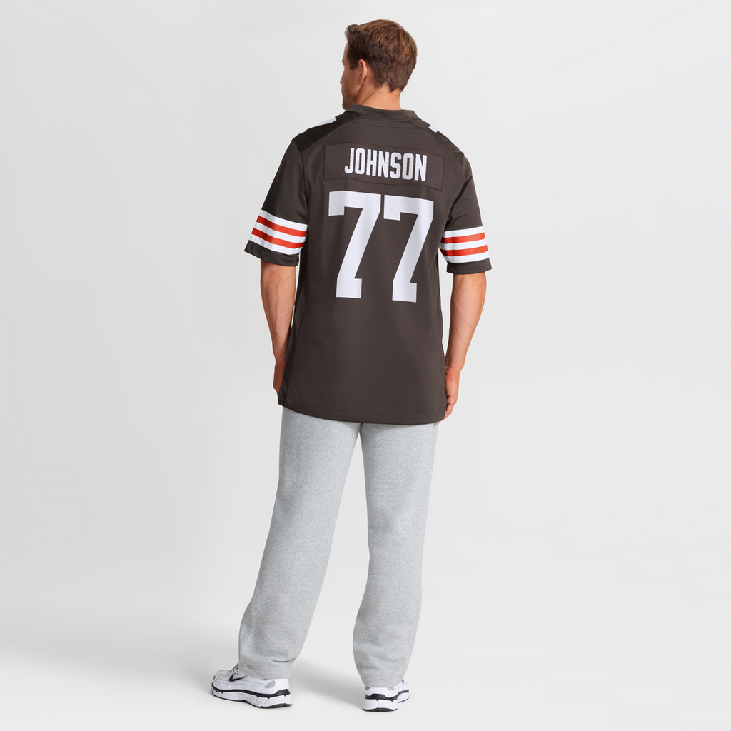 Zion Johnson Cleveland Browns Nike Team Game Jersey - Brown
