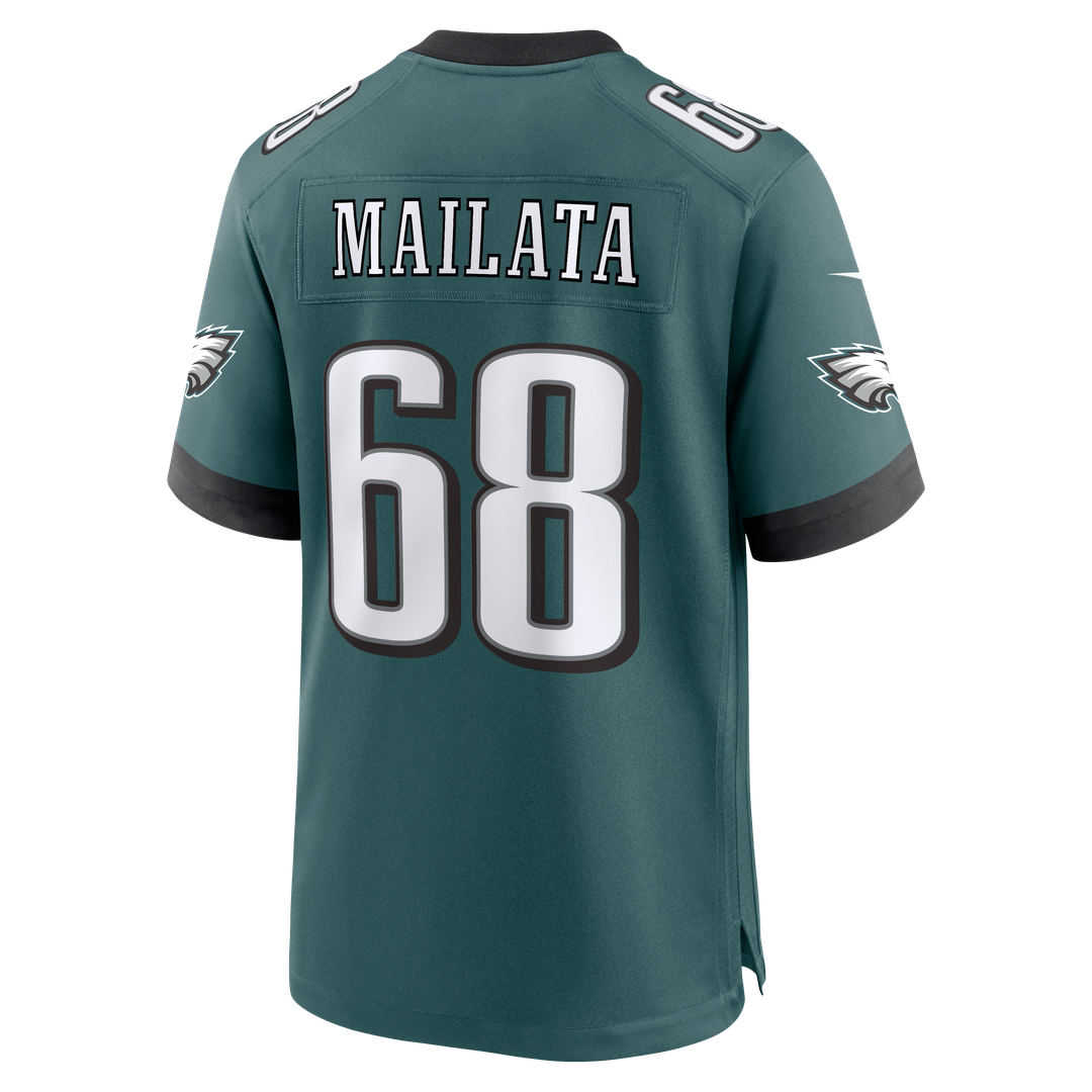 Jordan Mailata Philadelphia Eagles Nike Team Game Official Jersey -  Midnight Green