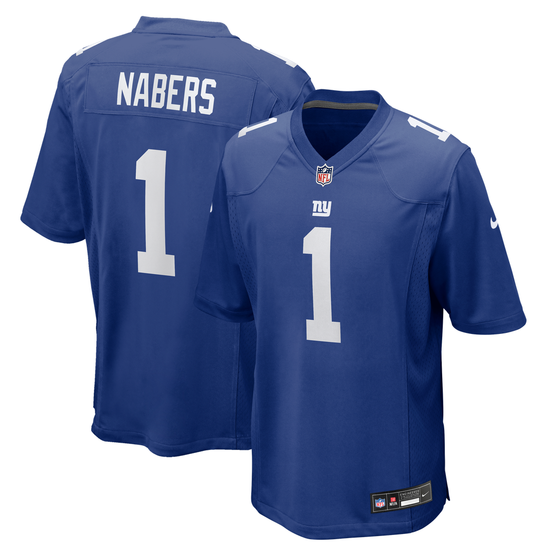 Malik Nabers New York Giants Nike  Player Game Official Jersey - Royal