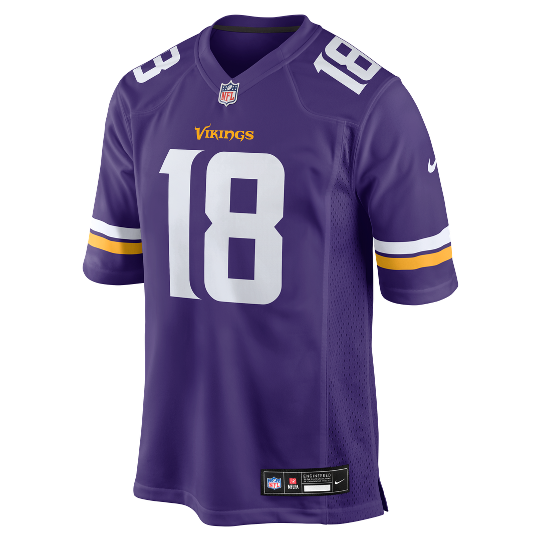 Justin Jefferson Minnesota Vikings Nike Game Official Jersey - Purple