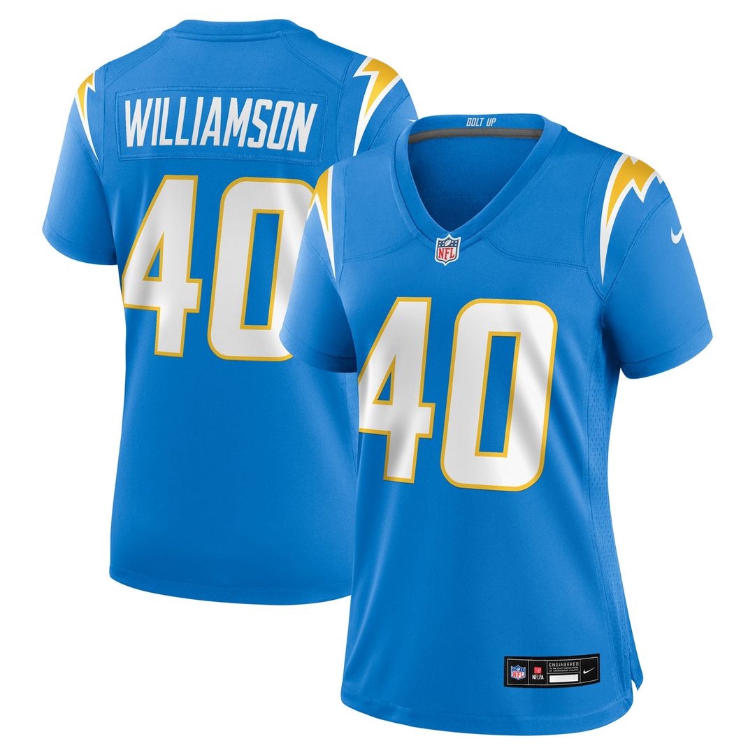 Kendall Williamson Los Angeles Chargers Nike Women's Team Game Jersey - Powder Blue