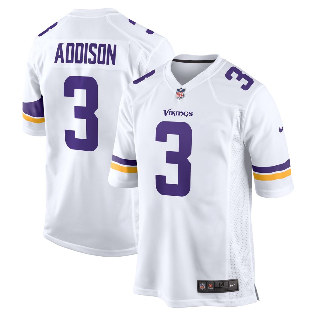 Jordan Addison Minnesota Vikings Nike Alternate Game Jersey - Purple
