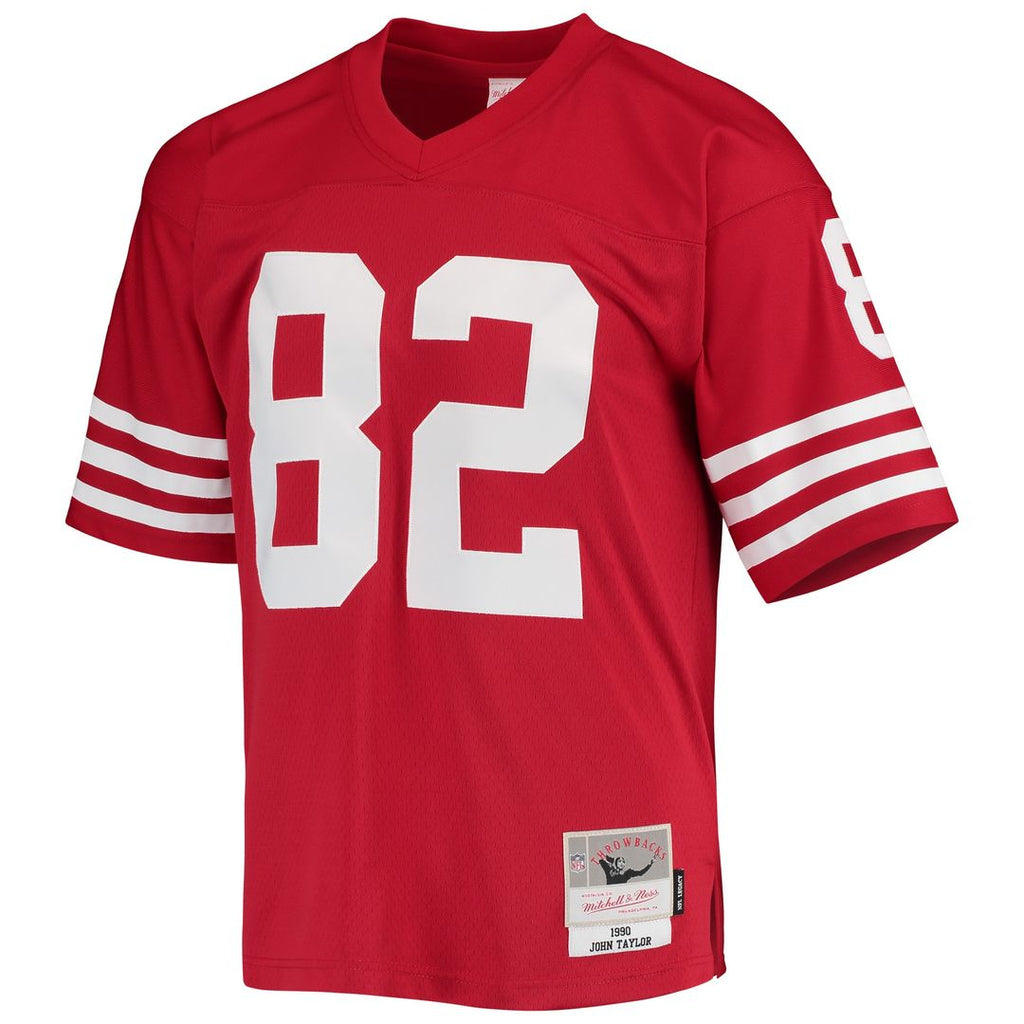 John Taylor San Francisco 49ers Mitchell & Ness Legacy Replica Official Jersey - Scarlet