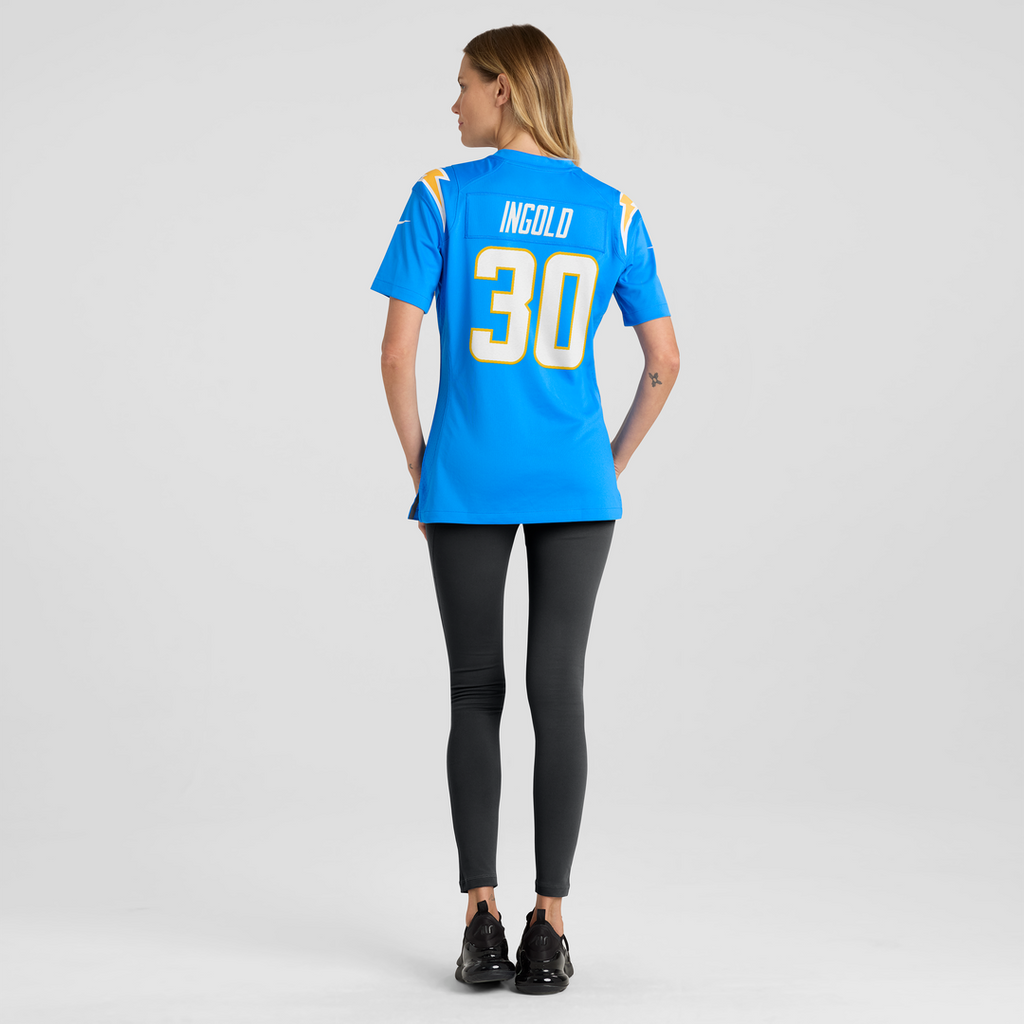Alec Ingold Los Angeles Chargers Nike Women's Team Game Jersey - Powder Blue