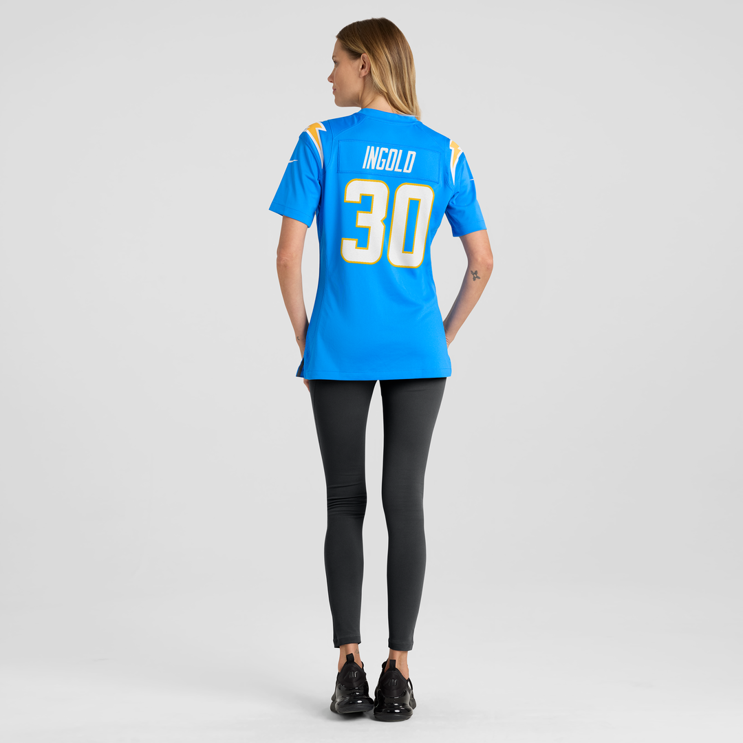Alec Ingold Los Angeles Chargers Nike Women's Team Game Jersey - Powder Blue