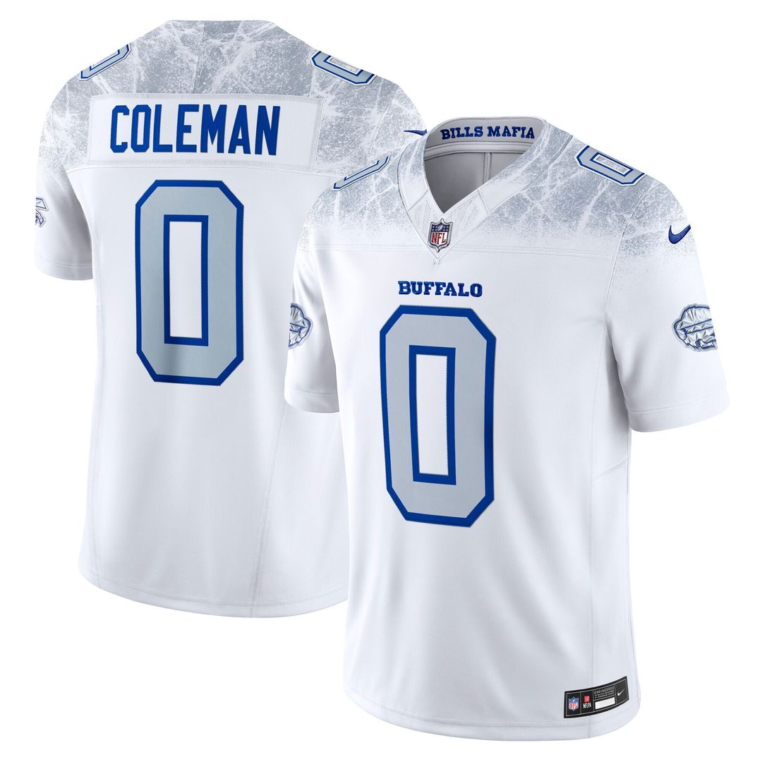 Keon Coleman Buffalo Bills Nike 2025 Rivalries Collection Stitched Limited Official Jersey - White