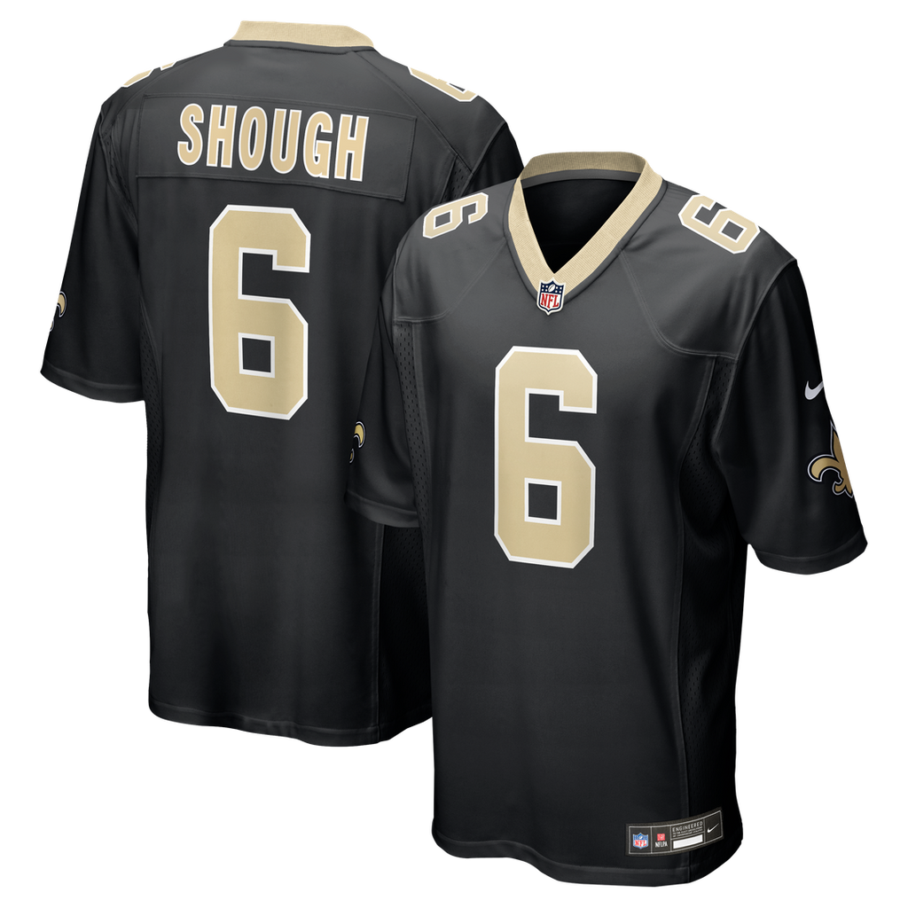 Tyler Shough New Orleans Saints Nike Game Official Jersey - Black