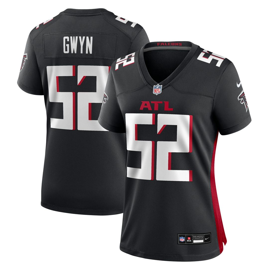 Jovaughn Gwyn Atlanta Falcons Nike Women's Team Game Official Jersey -  Black