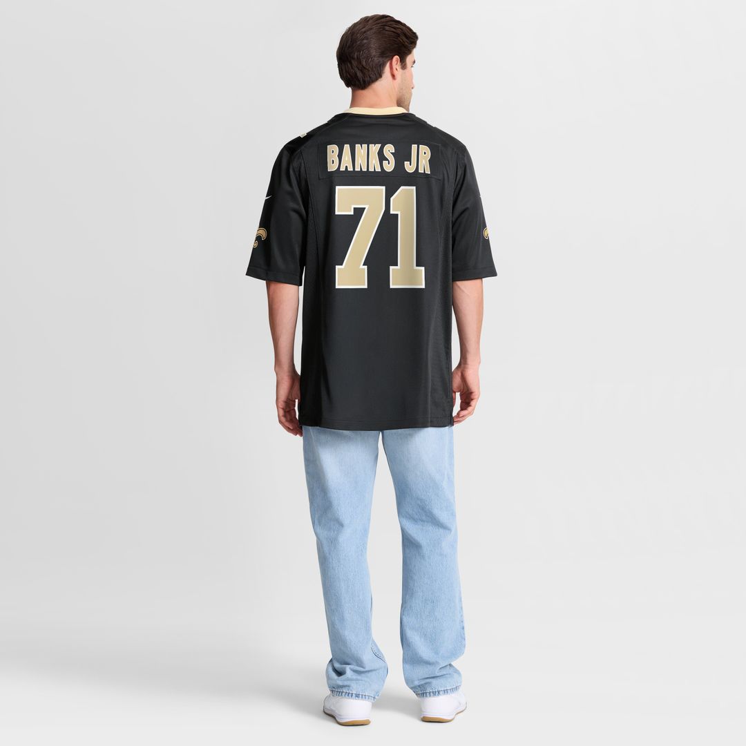 Kelvin Banks Jr. New Orleans Saints Nike Game Player Official Jersey - Black