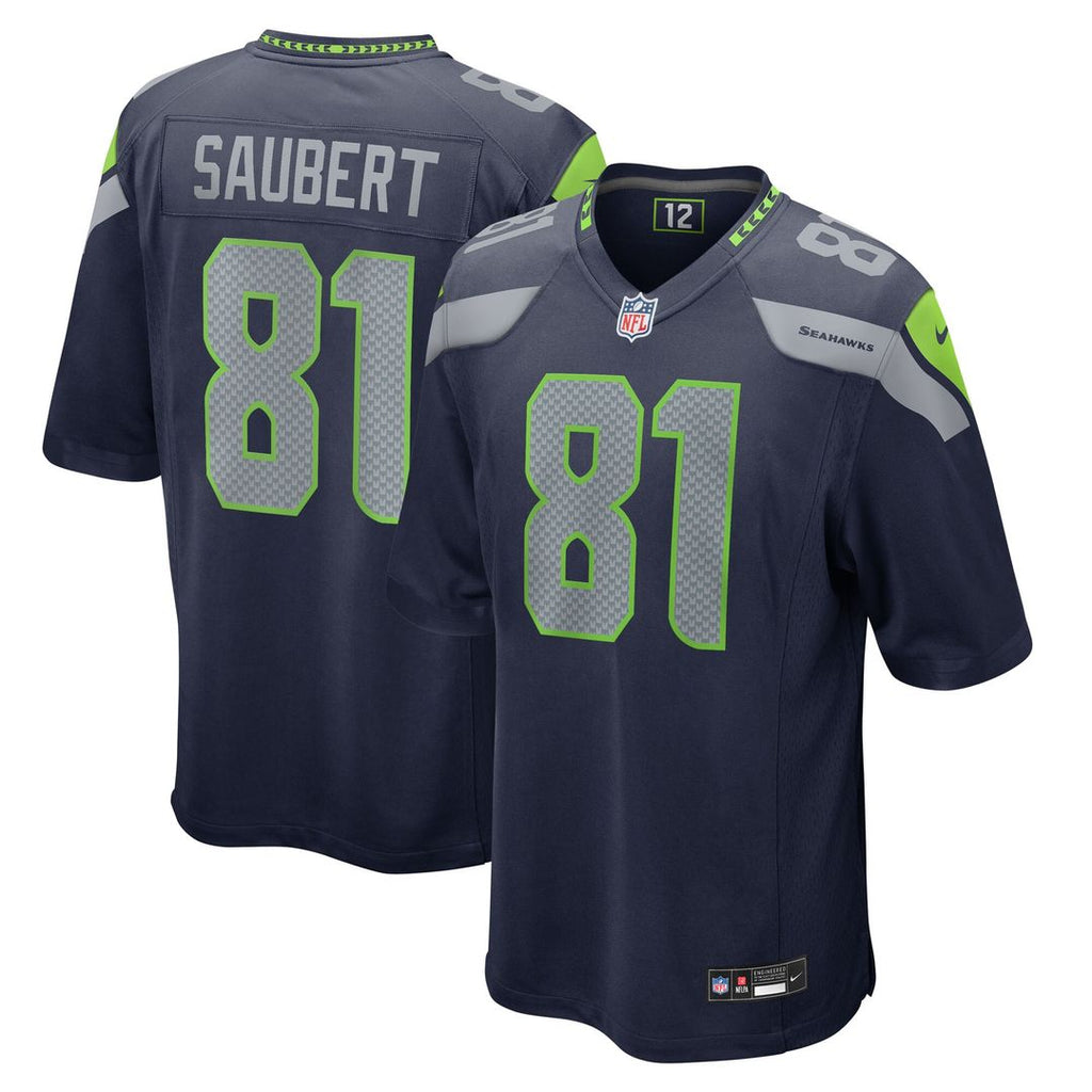 Eric Saubert Seattle Seahawks Nike Team Game Jersey - College Navy
