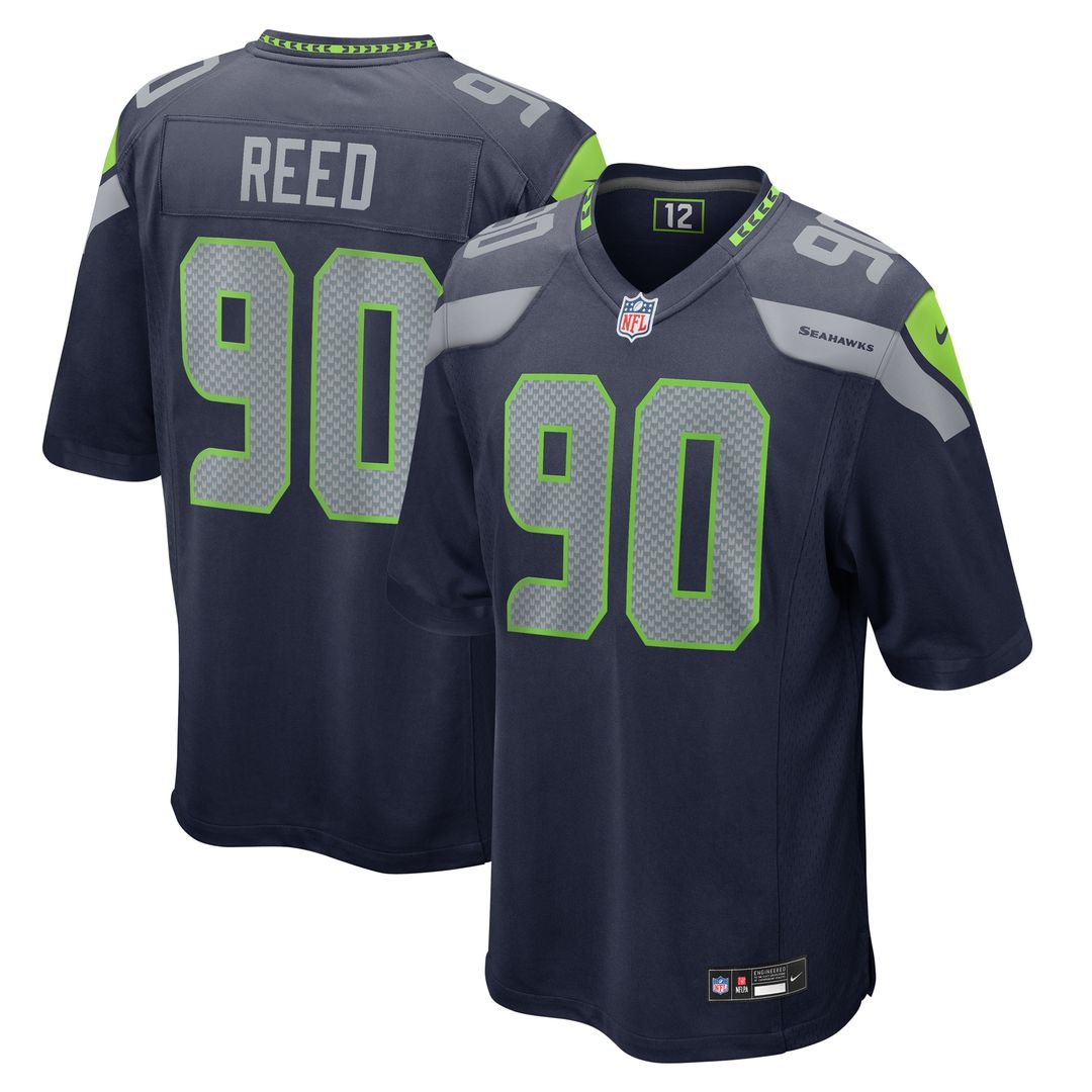 Jarran Reed Seattle Seahawks Nike  Game Official Jersey -  College Navy