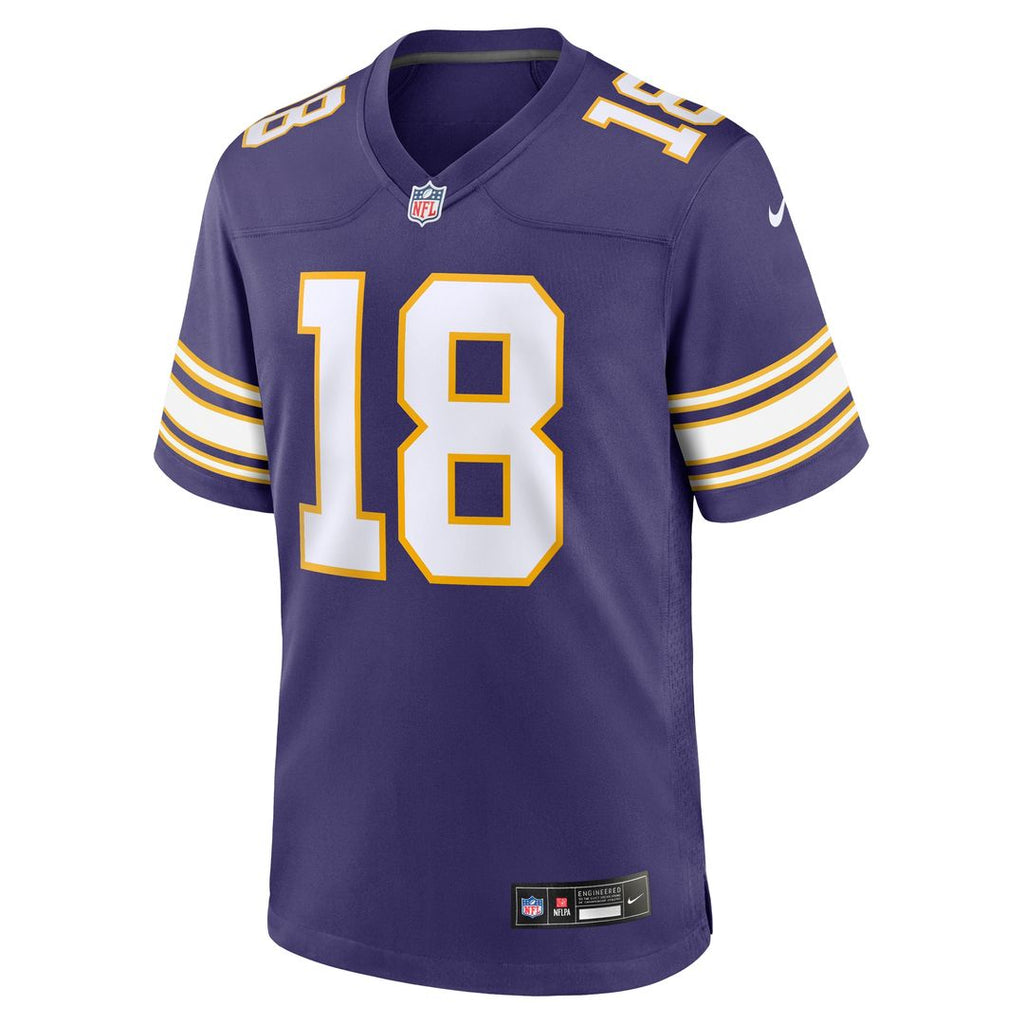 Justin Jefferson Minnesota Vikings Nike Classic Player Game Official Jersey - Purple