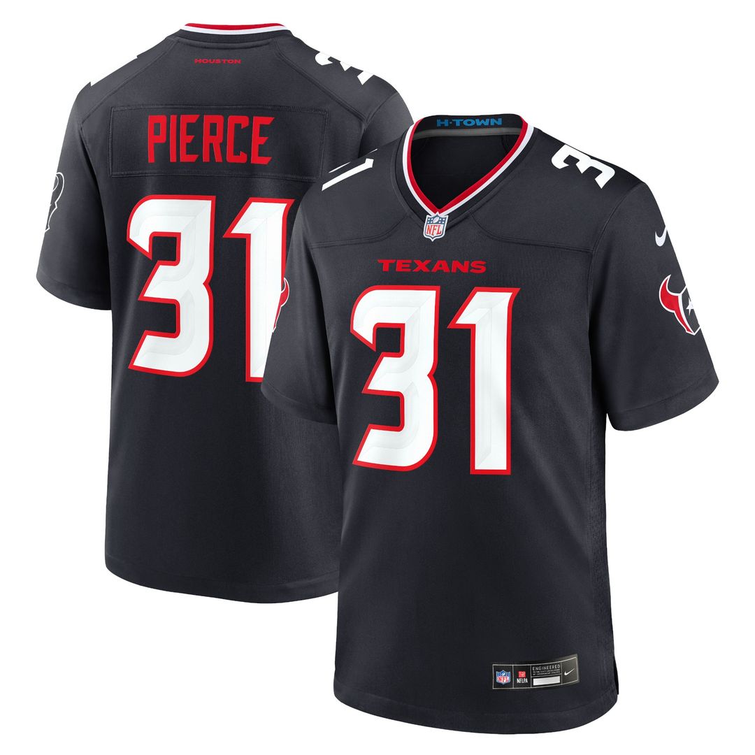 Dameon Pierce Houston Texans Nike Game Official Jersey - Navy