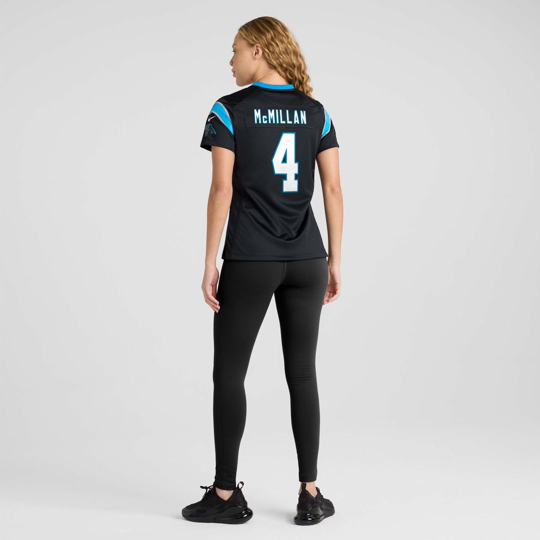 Tetairoa McMillan Carolina Panthers Nike Women's Team Game Official Jersey -  Black
