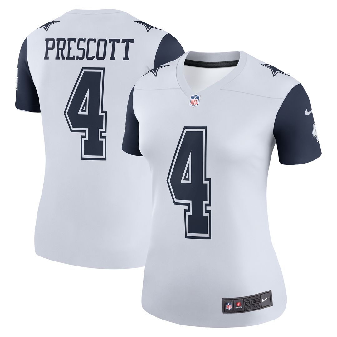 Dak Prescott Dallas Cowboys Nike Women's Legend Player Performance Top - Navy