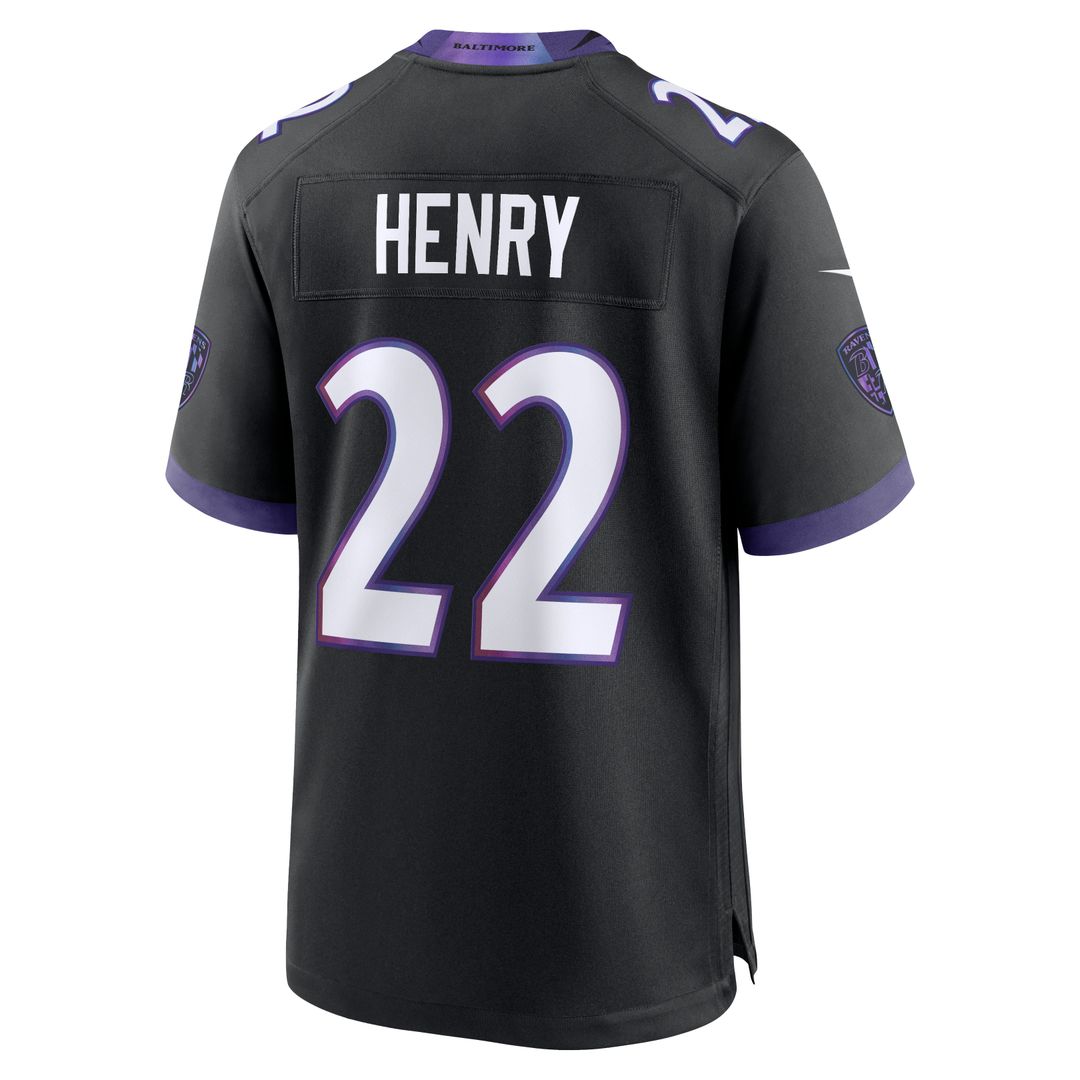 Derrick Henry Baltimore Ravens Nike Alternate Game Official Jersey - Black