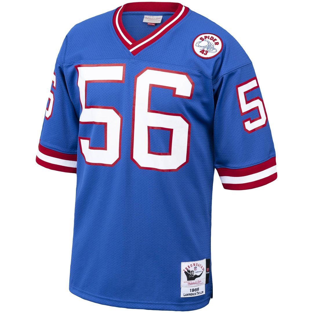 Lawrence Taylor New York Giants 1986 Mitchell & Ness Authentic Throwback Retired Player Official Jersey - Royal