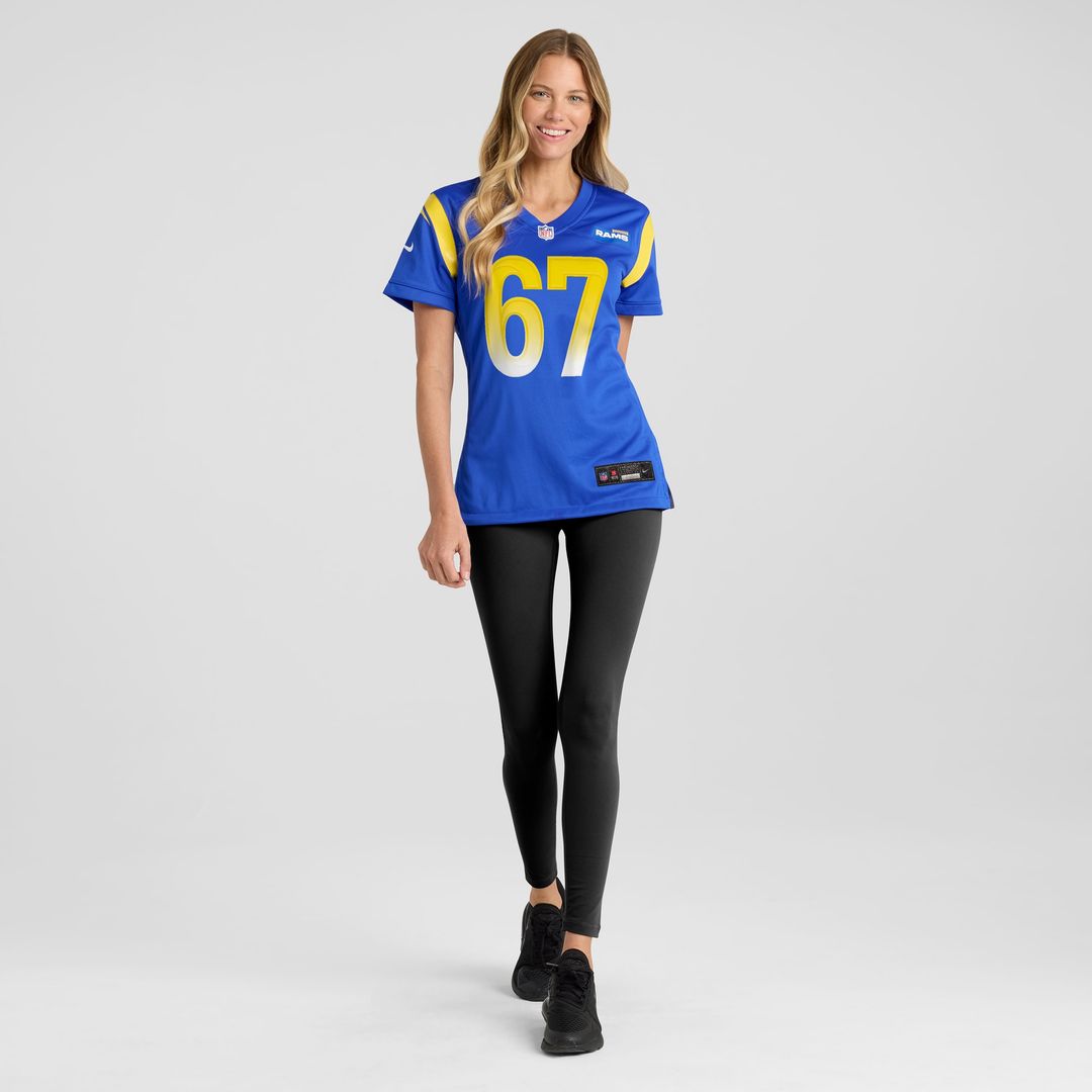 Justin Dedich Los Angeles Rams Nike Women's Game Official Jersey -  Royal