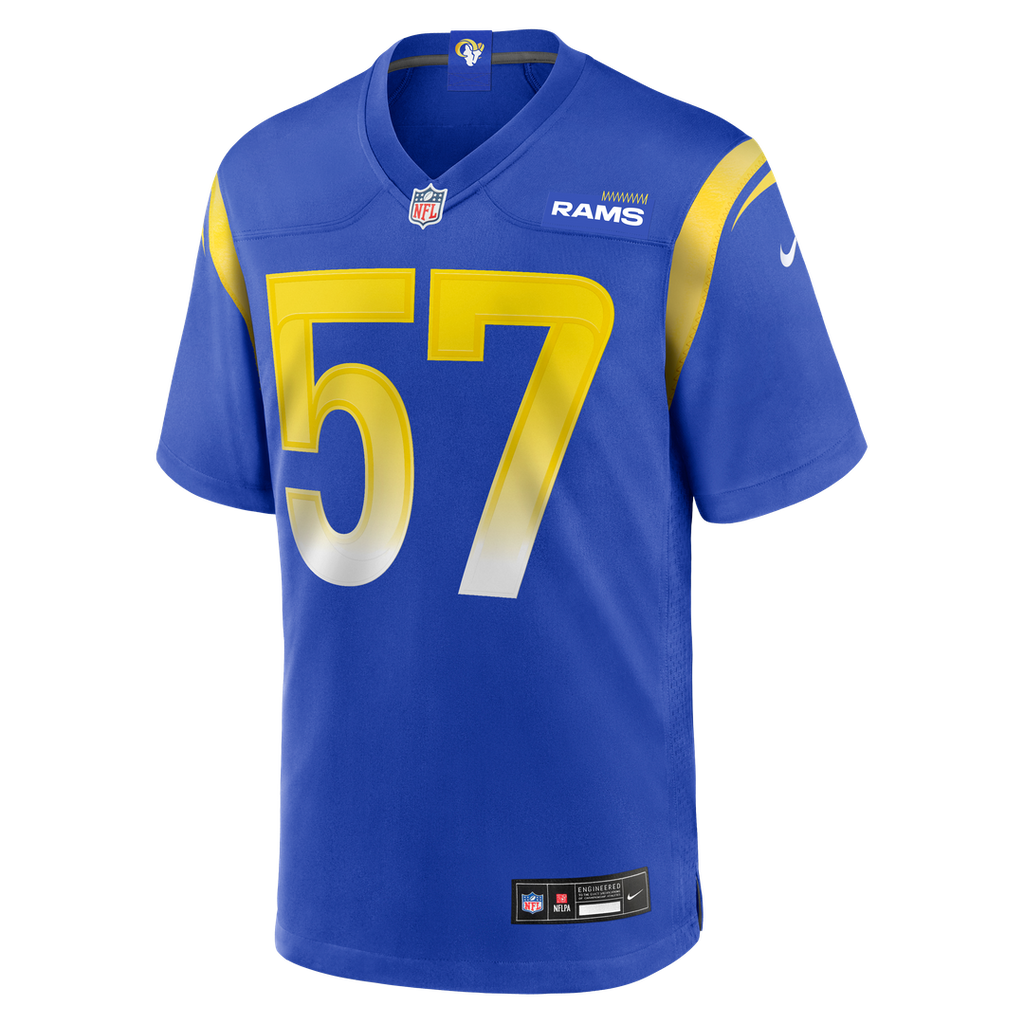 Ty Hamilton Los Angeles Rams Nike Team Game Jersey - Royal