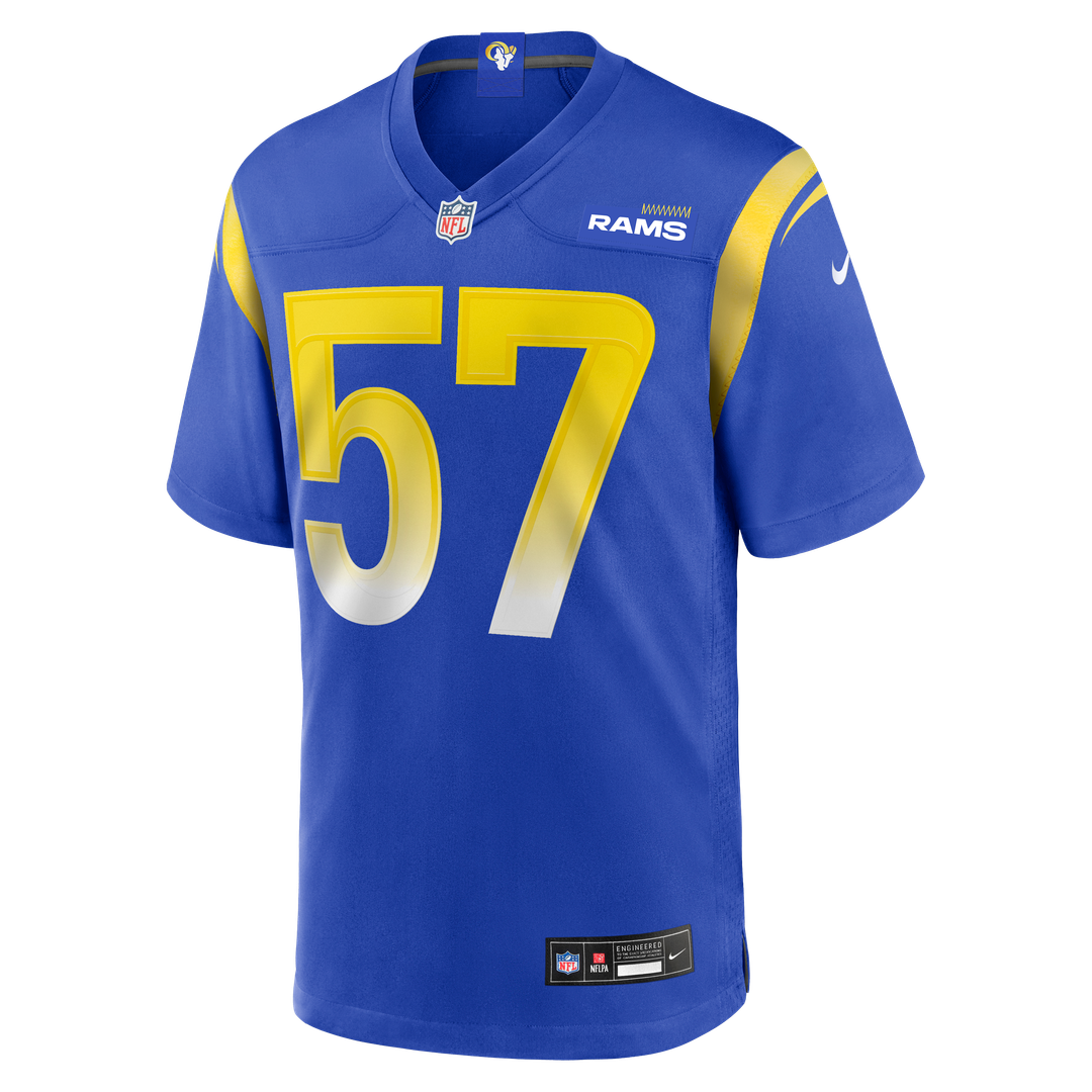 Ty Hamilton Los Angeles Rams Nike Team Game Jersey - Royal