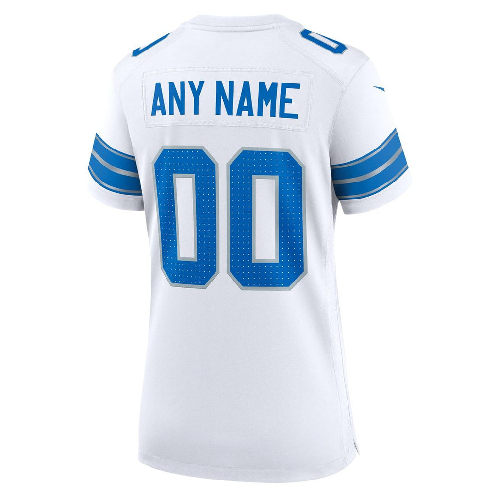 Detroit Lions Nike Women's Alternate Custom Game Official Jersey - Blue