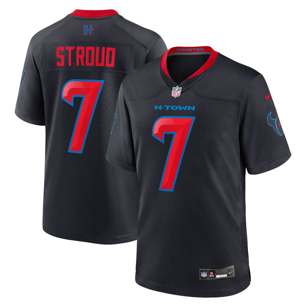 C.J. Stroud Houston Texans Nike 2nd Alternate Game Official Jersey - Navy