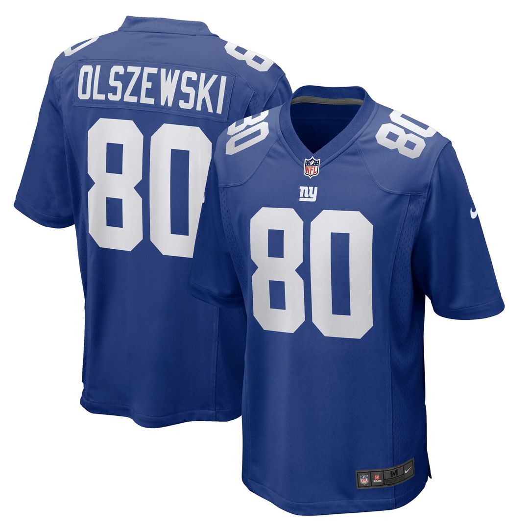 Gunner Olszewski New York Giants Nike Team Game Official Jersey -  Royal