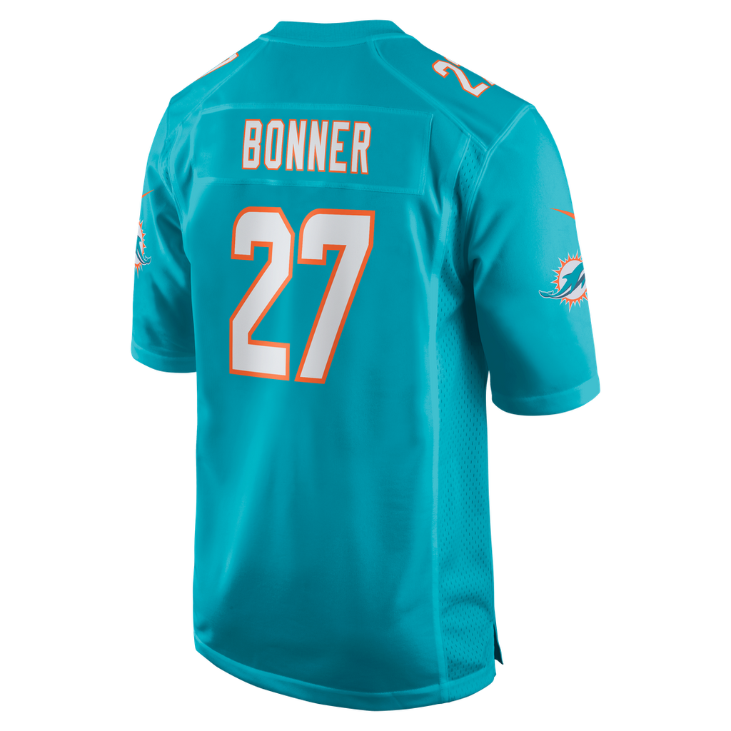 Ethan Bonner Miami Dolphins Nike  Game Official Jersey -  Aqua