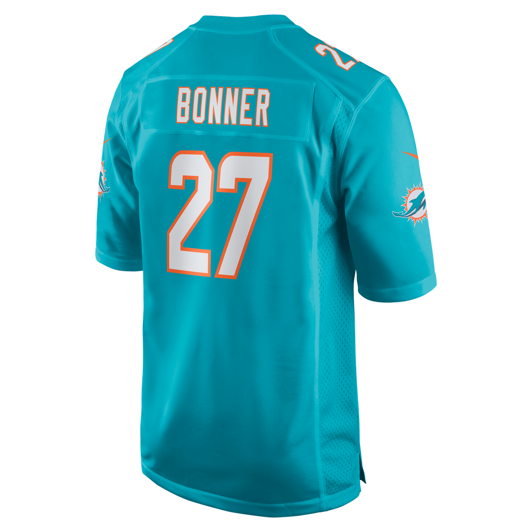 Ethan Bonner Miami Dolphins Nike  Game Official Jersey -  Aqua